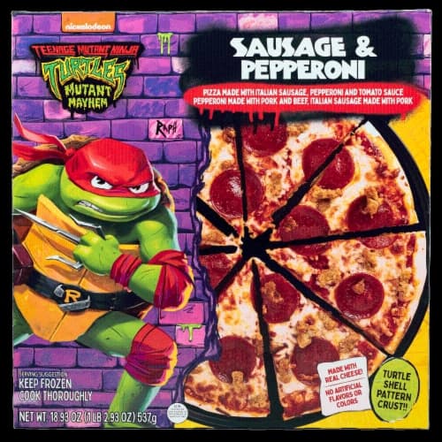 Teenage Mutant Ninja Turtles Sausage & Pepperoni Pizza