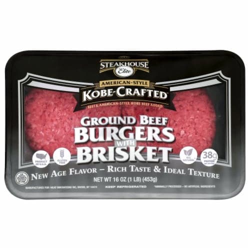 Steakhouse Elite Ground Beef Burgers With Brisket