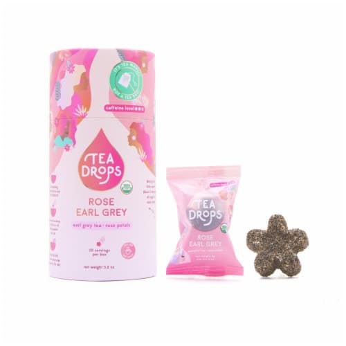 Tea Drops Organic Lightly Sweetened Rose Earl Grey Tea