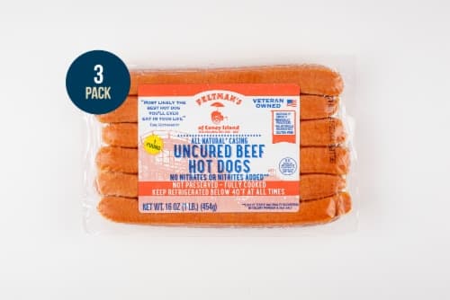 Feltman'S Of Coney Island Beef Natural Casing  (Approximate Delivery Is 2-6 Days