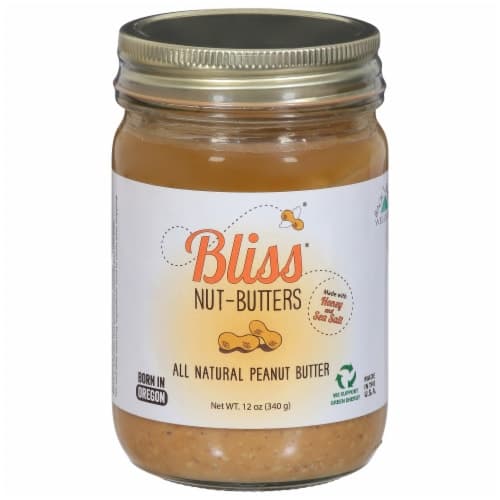 Bliss All Natural Peanut Butter With Honey & Sea Salt