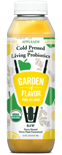 Garden Of Flavor Organic Appleade Cold-Pressed Juice With Probiotics
