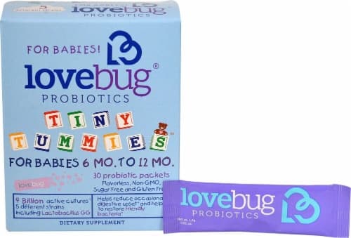 Lovebug Probiotics Tiny Tummies For Babies 6 -12 Mo
