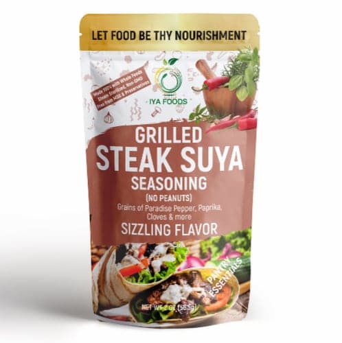 Iya Foods Grilled Steak Suya Seasoning Without Peanuts