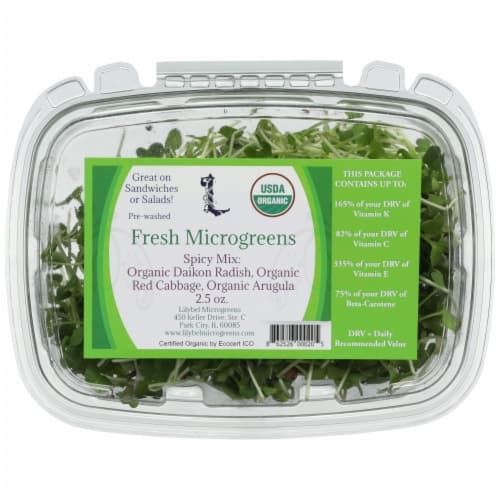 Lilybel Spicy Mix Fresh Microgreens