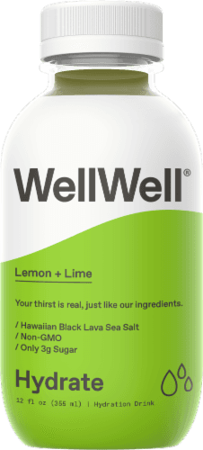 Wellwell Hydrate Lemon + Lime Hydration Drink