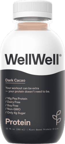 Wellwell Protein Dark Cacao Plant-Based Protein Drink