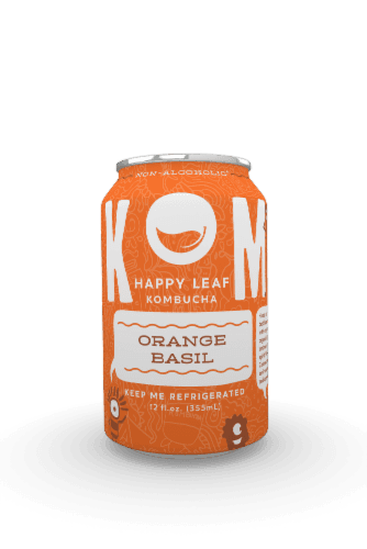 Happy Leaf Orange Basil Kombucha