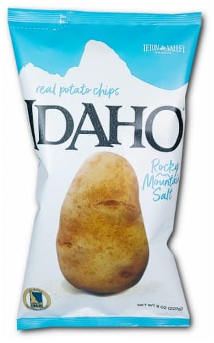 Teton Valley Brands Idaho Rocky Mountain Salt Real Potato Chips