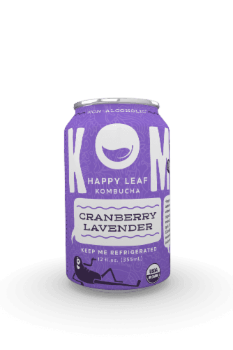 Happy Leaf Cranberry Lavender Kombucha