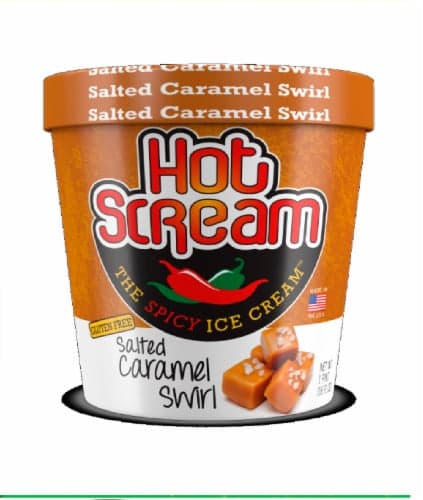 Hot Scream Salted Caramel Swirl Spicy Ice Cream