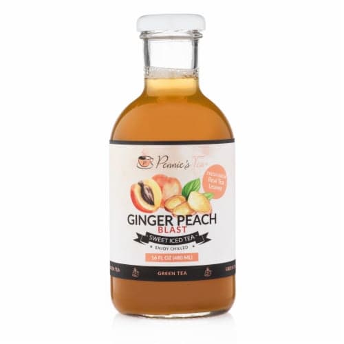 Pennie'S Tea Ginger Peach Blast Sweet Iced Tea