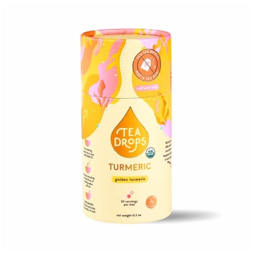 Tea Drops Organic Caffeine Free Tumeric Herbal Tea