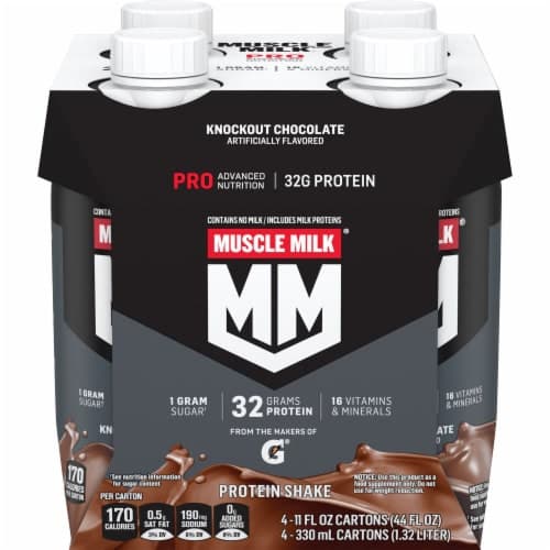Muscle Milk Pro Series Protein Shake Non Dairy Knockout Chocolate