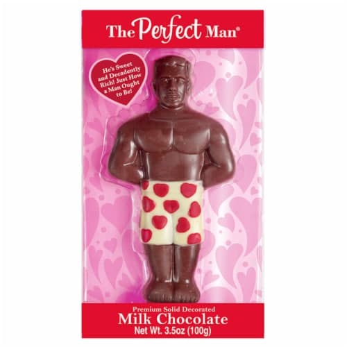 Treat Street The Perfect Man Solid Decorated Milk Chocolate Valentine Candy