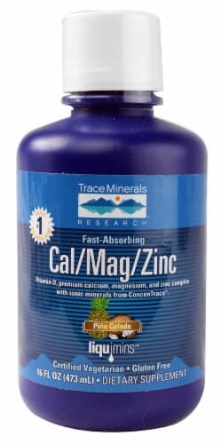 Trace Minerals Research  Liquid Cal-Mag-Zinc   Pina Colada