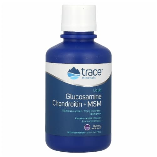 Trace Minerals Research Blueberry Flavored Glucosamine/Chondroitin/Msm Supplement