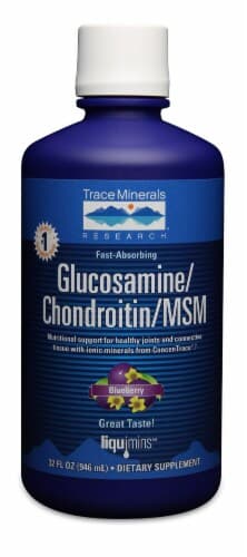 Trace Minerals Research Blueberry Glucosamine Chondroitin Msm Liquimins