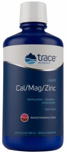 Trace Minerals Research  Liquid Cal/Mag/Zinc   Natural Strawberry