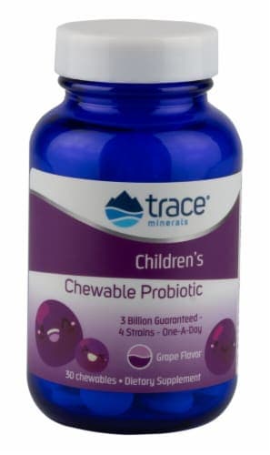 Trace Minerals Research  Children'S Chewable Probiotic Dietary Supplement   Concord Grape