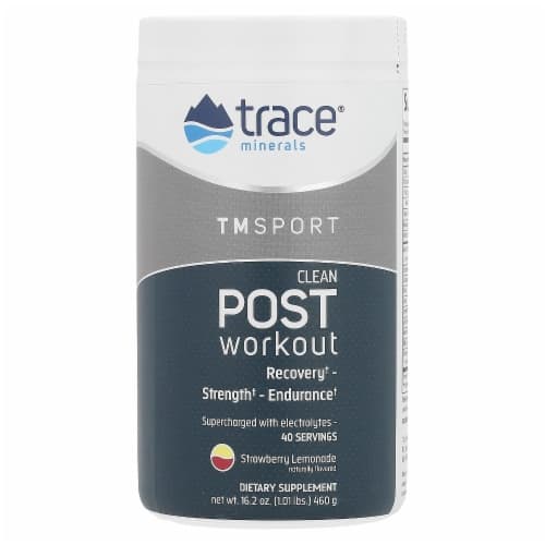Trace Minerals Research  Tmrfit Series Clean Post Workout Dietary Supplement   Strawberry Lemonade