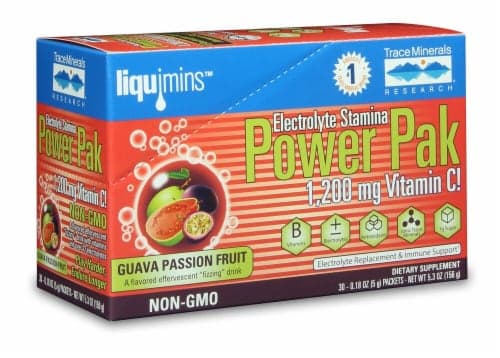 Trace Minerals Research  Electrolyte Stamina Power Pak   Guava Passion Fruit
