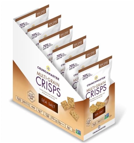 Crunch Master Gluten Free Sea Salt Multi-Grain Crisp Crackers