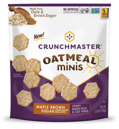 Crunchmaster Oatmeal Minis Maple & Brown Sugar Crackers