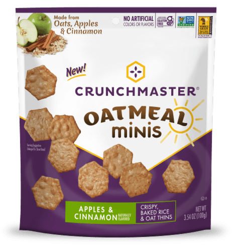 Crunchmaster Oatmeal Minis Apples & Cinnamon Crackers