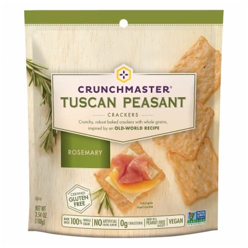 Crunchmaster Gluten Free Rosemary Tuscan Peasant Crackers