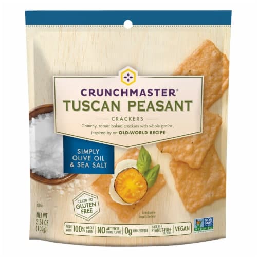 Crunchmaster Olive Oil & Sea Salt Tuscan Peasant Crackers