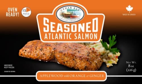 Cedar Bay Grilling Company Ltd. Seasoned Applewood W/ Orange And Ginger Atlantic Salmon