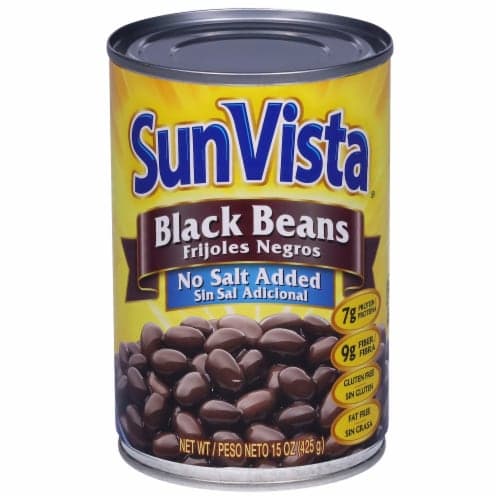 Sun Vista Beans Black No Salt Added