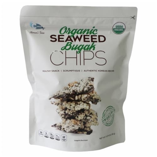 C-Weed Snacks Organic Seaweed Bugak Chips
