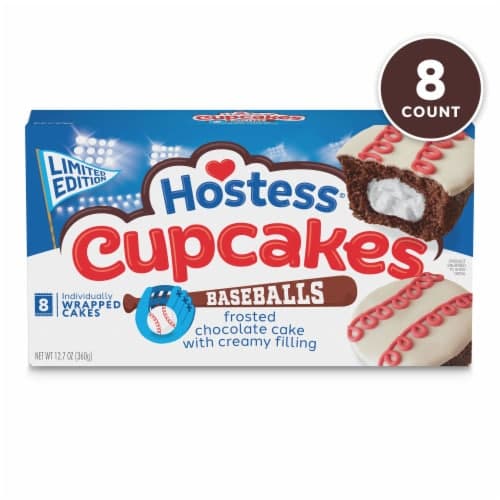 Hostess Baseball Cupcakes Chocolate