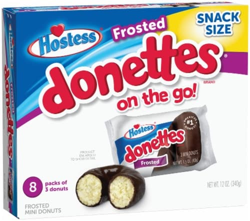 Hostess Donettes Snack Size Chocolate Frosted Mini Donuts