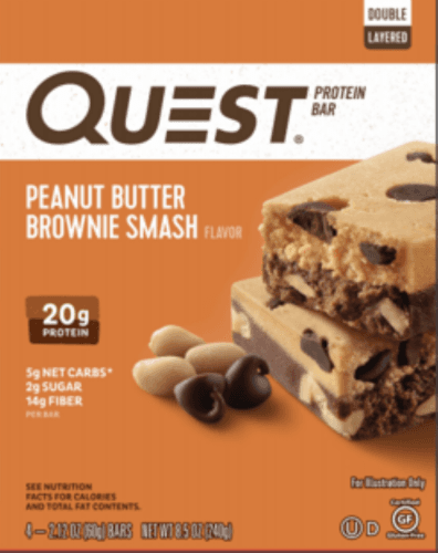 Quest Peanut Butter Brownie Smash Protein Bars