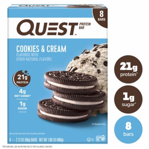 Quest Cookies & Cream Protein Bars