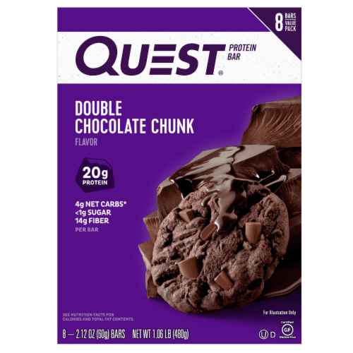 Quest Double Chocolate Chunk Flavor Protein Bars