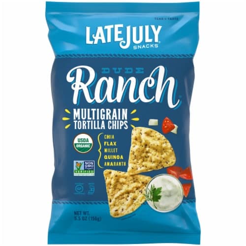 Late July Organic Dude Ranch Sour Cream Herb & Spices Multigrain Tortilla Chips