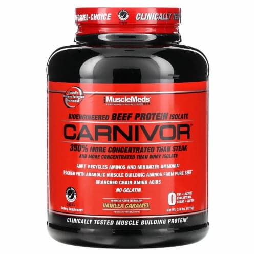 Musclemeds  Carnivor   Vanilla Caramel Flavored Protein Powder