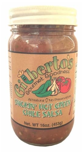 Gilberto'S Gourmet Goodness Smokin' Hot Green Chile Salsa