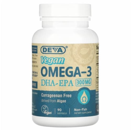 Deva Vegan Omega-3 Non-Fish Dha- Epa Dietary Supplement