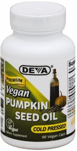 Deva Vegan Pumpkin Seed Oil Cold Pressed Dietary Supplement