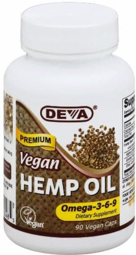 Deva Vegan Hemp Oil Omega 3-6-9 Dietary Supplement