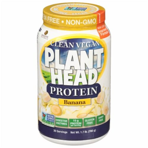 Genceutic Naturals Gluten Free Plant Head Banana Protein Powder