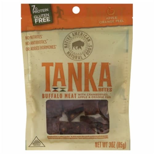 Tanka Gluten Free Cranberry Apple & Orange Peel Buffalo Meat Bites