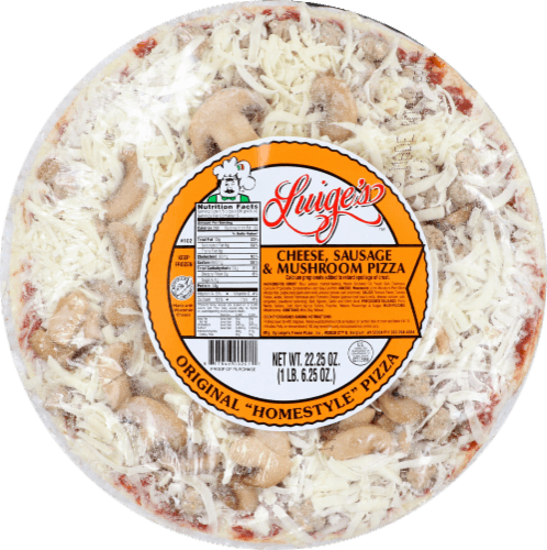 Luige'S Cheese Sausage & Mushroom Pizza