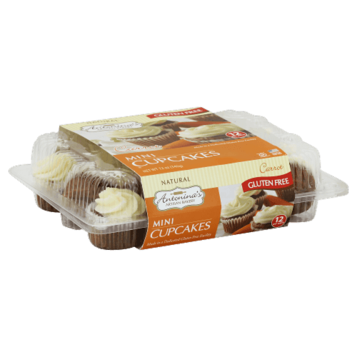Antonina'S Artisan Bakery Gluten Free Mini Carrot Cupcakes