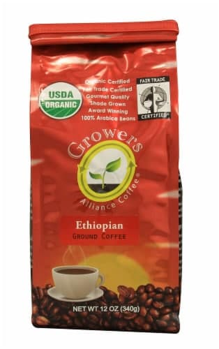Growers Alliance Coffee Organic Ethiopian Ground Coffee
